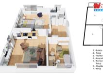 Prodej bytu 3+kk, Olomouc - Nedvězí, Jilemnického, 72 m2