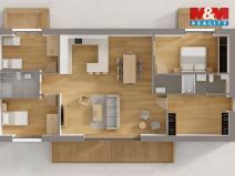 Prodej bytu 4+kk, Praha - Holyně, náměstí Pod lípou, 128 m2