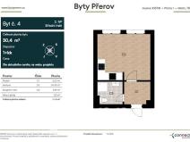 Prodej bytu 1+kk, Přerov - Přerov I-Město, Husova, 30 m2