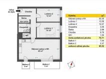 Pronájem bytu 3+kk, Beroun, Na Náhonu, 71 m2
