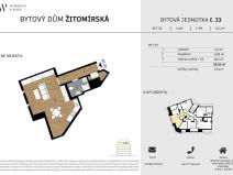 Prodej bytu 1+kk, Praha - Vršovice, Žitomírská, 41 m2