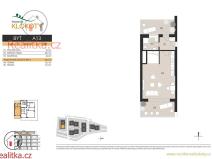 Prodej bytu 1+kk, Tábor, 50 m2