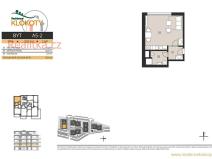 Prodej bytu 1+kk, Tábor, 36 m2