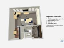 Pronájem bytu 1+kk, Praha - Černý Most, Doležalova, 34 m2