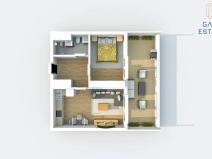 Pronájem bytu 2+kk, Bystřice pod Hostýnem, Sídliště, 46 m2