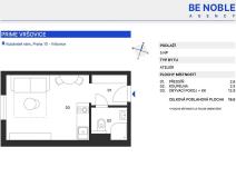 Prodej bytu 1+kk, Praha - Vršovice, Kubánské náměstí, 22 m2