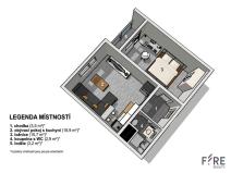 Prodej bytu 2+kk, Liberec - Liberec VI-Rochlice, Burianova, 42 m2