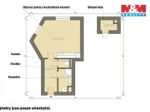 Pronájem bytu 1+kk, Nýřany, Benešova třída, 34 m2