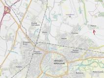 Dražba komerčního pozemku, Hradec Králové, 1325 m2