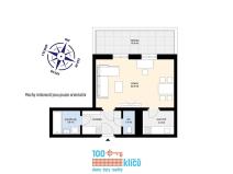 Pronájem bytu 1+kk, Praha - Holešovice, Umělecká, 37 m2