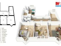 Pronájem bytu 4+1, Český Těšín, Odboje, 105 m2