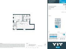 Prodej bytu 2+kk, Praha - Hlubočepy, Wassermannova, 44 m2