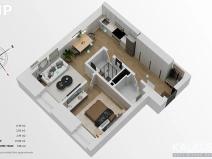 Pronájem bytu 2+kk, Hradec Králové, Eliščino nábřeží, 34 m2