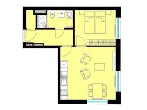 Prodej bytu 2+kk, Brno, Fryčajova, 42 m2