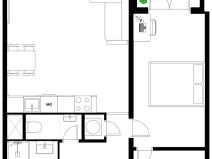 Pronájem bytu 2+kk, Praha - Žižkov, Květinková, 50 m2