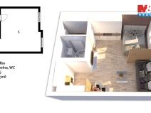 Prodej bytu 1+kk, Praha - Dolní Chabry, Spořická, 39 m2