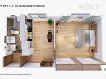 Prodej bytu 1+1, Šumperk, Banskobystrická, 38 m2