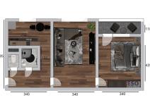 Prodej bytu 2+1, Ostrava, Františka Hajdy, 52 m2