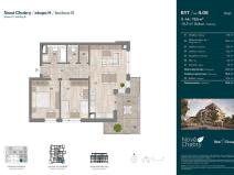 Prodej bytu 3+kk, Praha - Dolní Chabry, Pod zámečkem, 76 m2