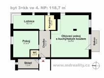 Prodej bytu 3+kk, Jihlava, Havlíčkova, 124 m2
