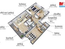 Prodej bytu 4+1, Most, Česká, 79 m2