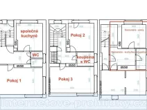 Pronájem pokoje, Praha - Košíře, Vejražkova, 20 m2
