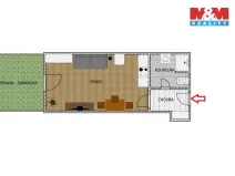 Pronájem bytu 1+kk, Světlá nad Sázavou, Nádražní, 29 m2