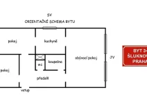 Prodej bytu 3+1, Praha - Střížkov, Šluknovská, 68 m2
