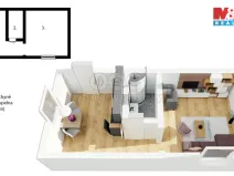 Prodej bytu 1+1, Vápenná, 35 m2