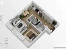 Pronájem bytu 2+kk, Hradec Králové, Eliščino nábřeží, 34 m2