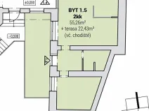 Prodej bytu 2+kk, Hranice, Třída Československé armády, 55 m2