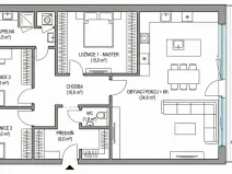 Pronájem bytu 4+kk, Praha - Chodov, Opatovská, 96 m2