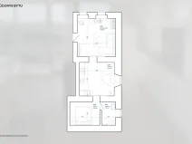 Pronájem bytu 2+1, Hodkovice nad Mohelkou, Liberecká, 41 m2