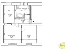 Pronájem bytu 2+1, Kroměříž, Jiráskova, 56 m2