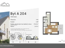 Pronájem bytu 1+kk, Liberec, Dukelská, 43 m2