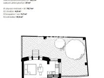 Pronájem bytu 1+kk, Praha - Liboc, Jenečská, 27 m2