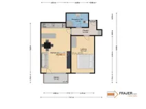 Pronájem bytu 2+kk, Praha - Kyje, Pelušková, 49 m2