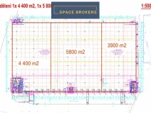 Pronájem skladu, Dašice, 3900 m2