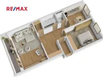 Prodej bytu 2+1, Praha - Čimice, Korycanská, 66 m2