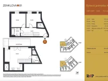 Prodej bytu 3+kk, Praha - Libeň, Zenklova, 72 m2