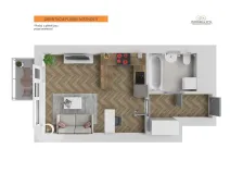 Pronájem bytu 1+kk, Praha, Kolbenova, 30 m2