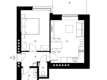 Prodej bytu 2+kk, Praha - Břevnov, Pod Drinopolem, 45 m2