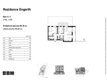 Prodej bytu 3+kk, Kladno, U Engerthu, 90 m2