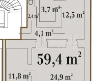 Pronájem kanceláře, Praha - Karlín, Prvního pluku, 59 m2
