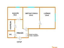Pronájem bytu 2+1, Brno, Gorkého, 45 m2
