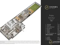 Prodej bytu 3+kk, Praha - Smíchov, Zdíkovská, 116 m2