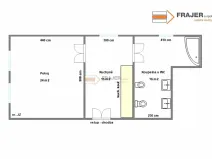 Pronájem bytu 1+1, Uhlířské Janovice, Václavské náměstí, 55 m2