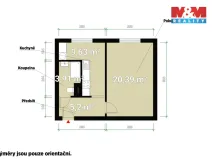 Pronájem bytu 1+1, Klatovy - Klatovy II, Pod Nemocnicí, 39 m2