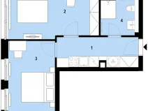 Prodej bytu 2+1, Brno, Plynárenská, 44 m2