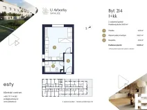 Prodej bytu 1+kk, Praha - Satalice, Za Novákovou zahradou, 32 m2